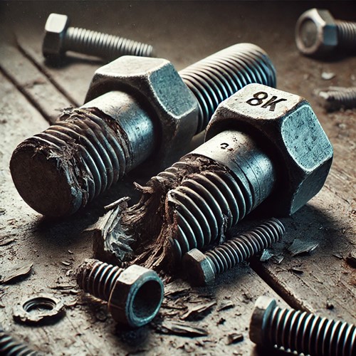 Over torqued / Over tightened Bolt from a misused Torque Wrench