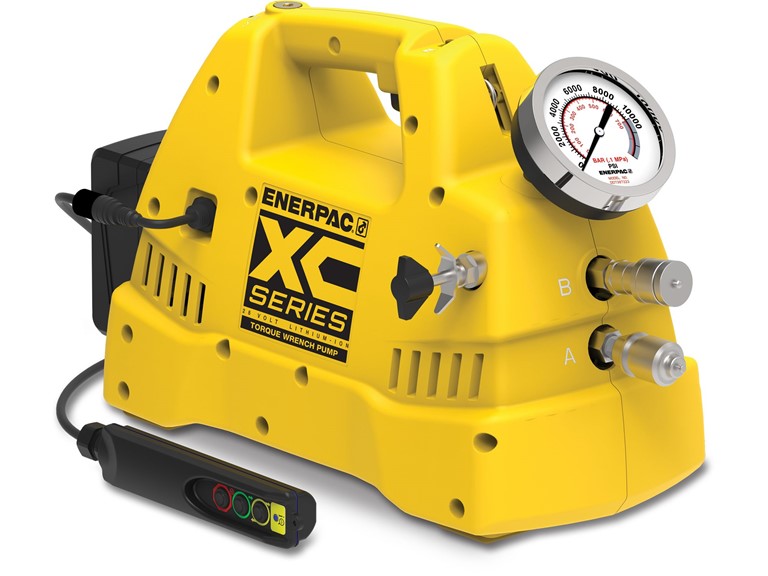 Enerpac Hydraulic Pump - Battery Torque Wrench hydraulic Pump Version in Branded Enerpac Yellow