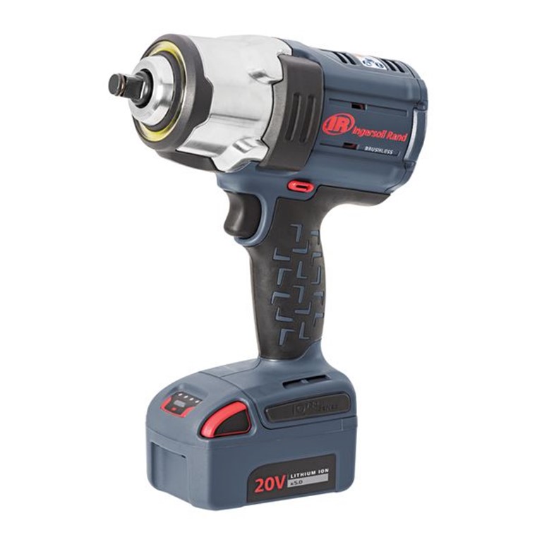 Ingersoll Rand W7152  Impact Wrench Tool Body product image with 20v Impact Gun battery attached.