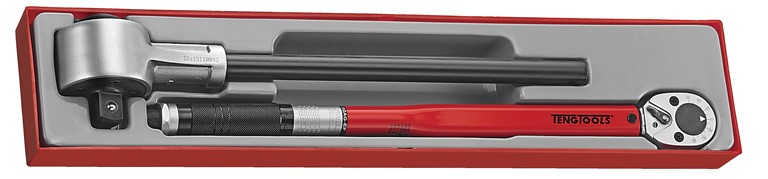 Product image of Teng Tools Hand Torque Multiplier Wrench Sets. Wrenches in red Tengtool display box.