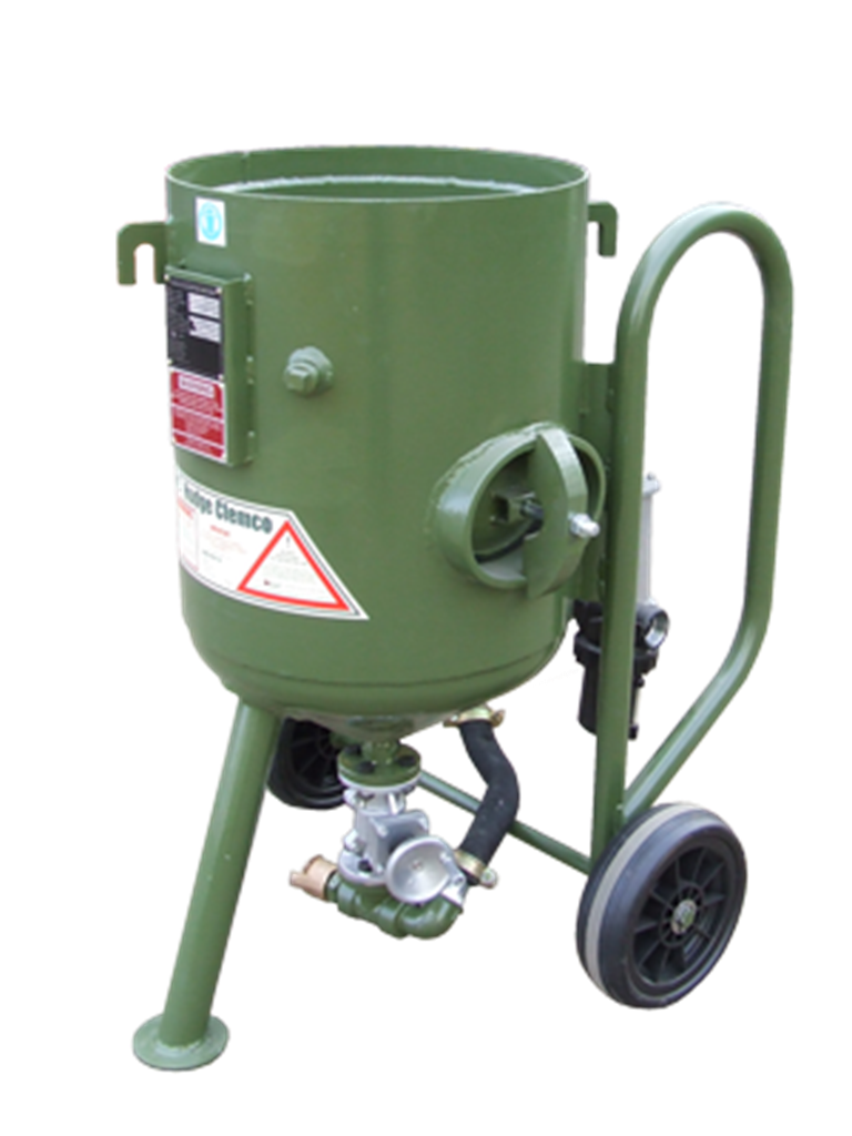 Hodge Clemco Blast Machine Product Photo. Green blast machine